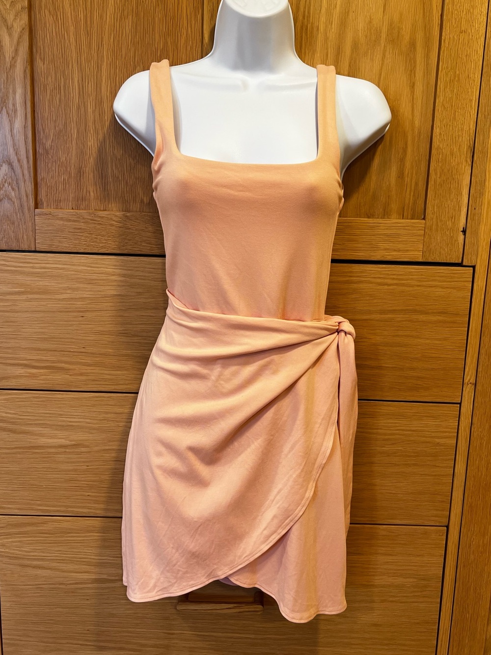 Wilfred Aritzia Saturn Mini Dress Coral Blush Size Small Resort Beach Vacation